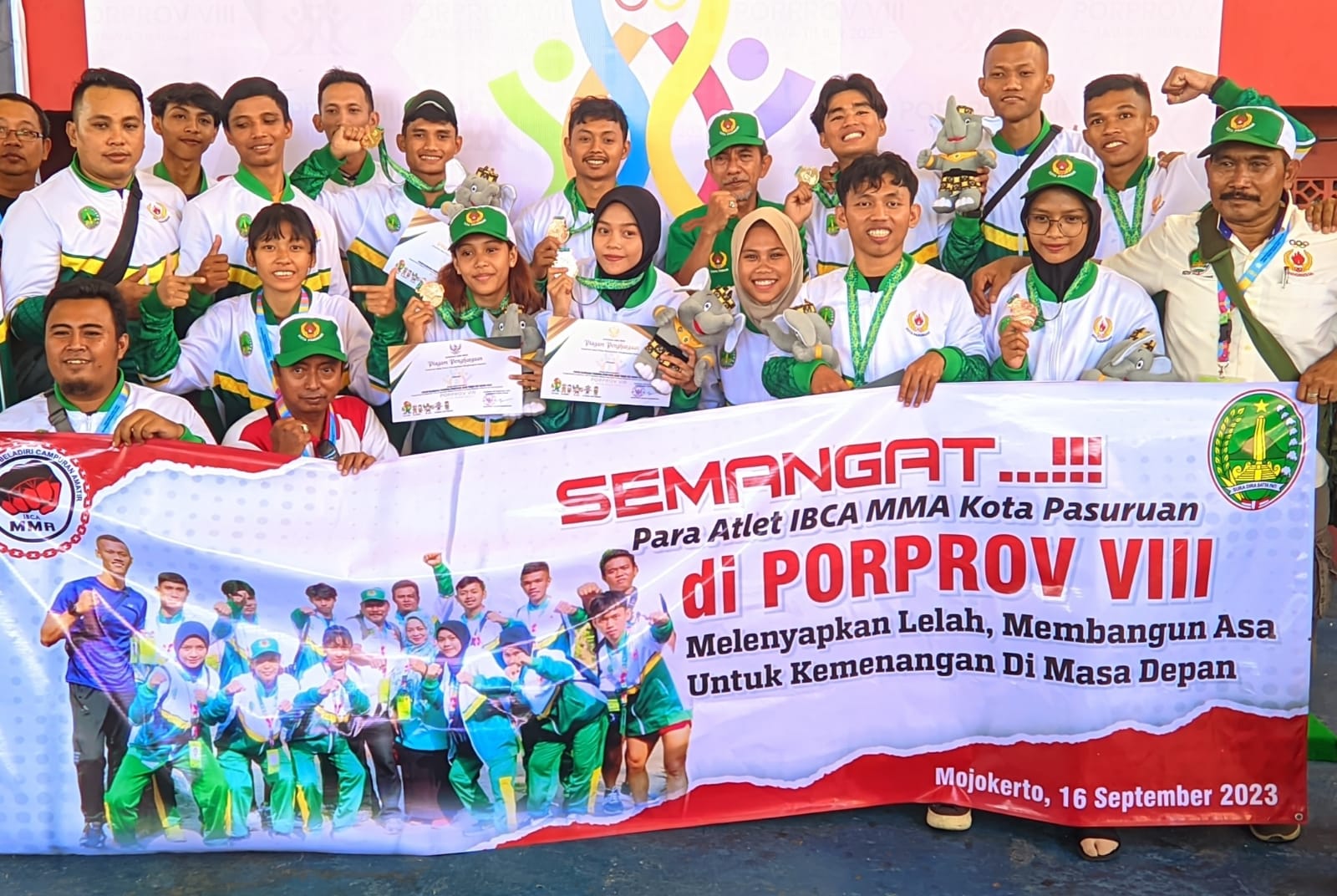 Kontingen Kota Pasuruan, Juara umum Cabor IBCA MMA Porprov Jatim VIII/2023.