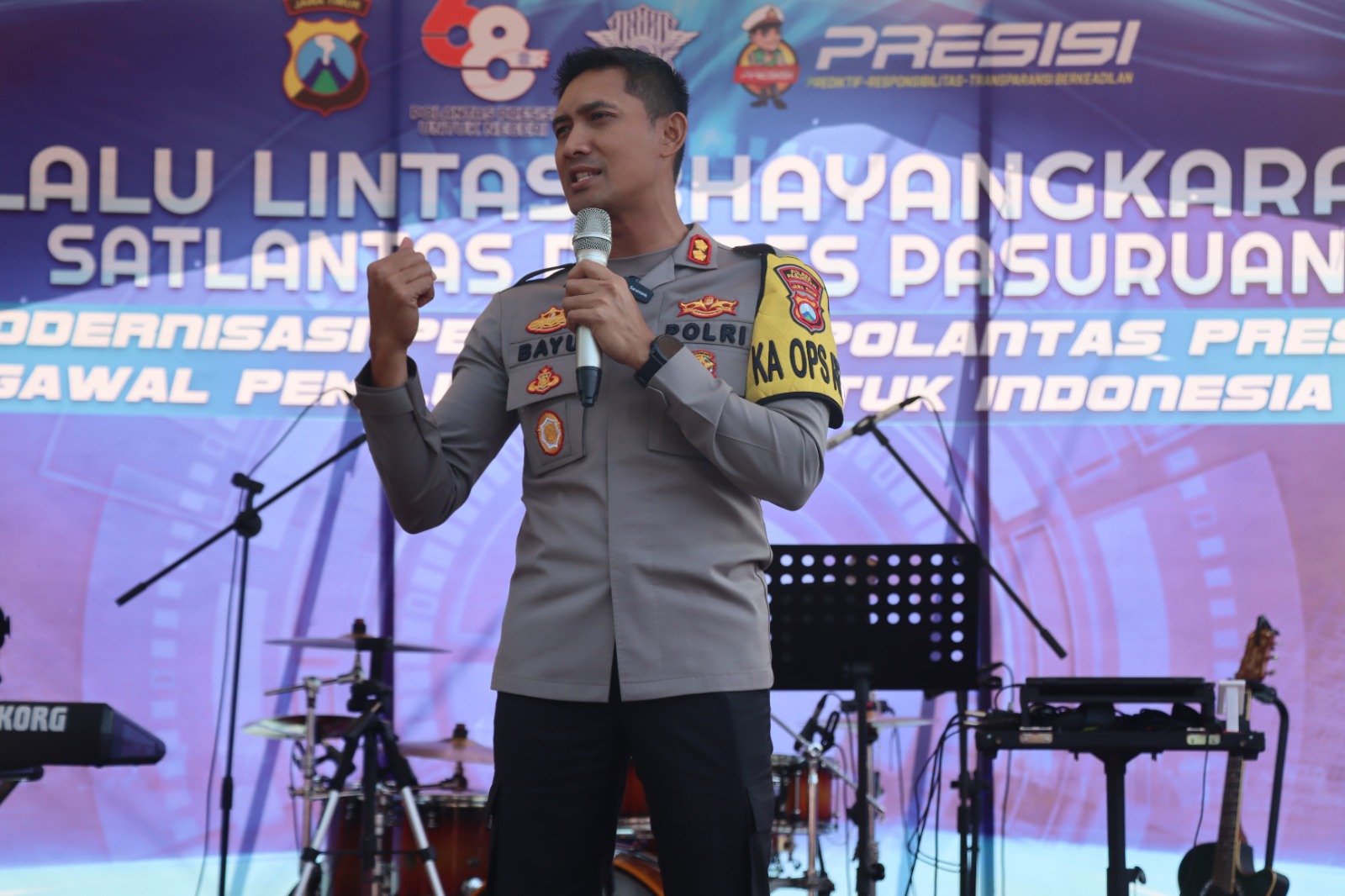 Semarak Hari Lalu lintas Ke-68, Kapolres Pasuruan Resmikan E-Restorative Justice Satlantas Polres Pasuruan