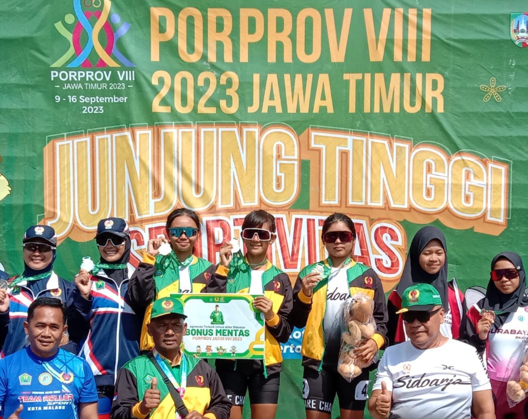 Sidoarjo Raih Juara Dua Porprov Jatim XIII/2023,  Dengan 8 Emas 8 Perak dan 8 Perunggu