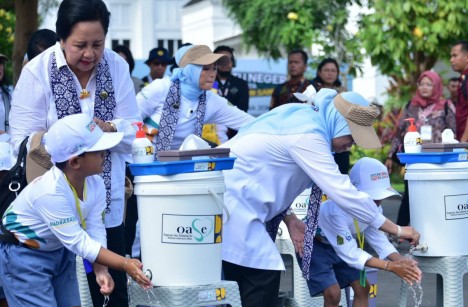 Kartika Basuki Dampingi Iriana Jokowi Edukasi Perilaku Hidup Sehat