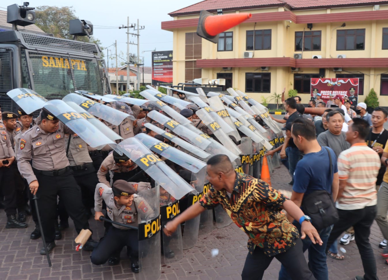 Jelang Pilkades Serentak, Polres Pasuruan Gelar Sispamkota