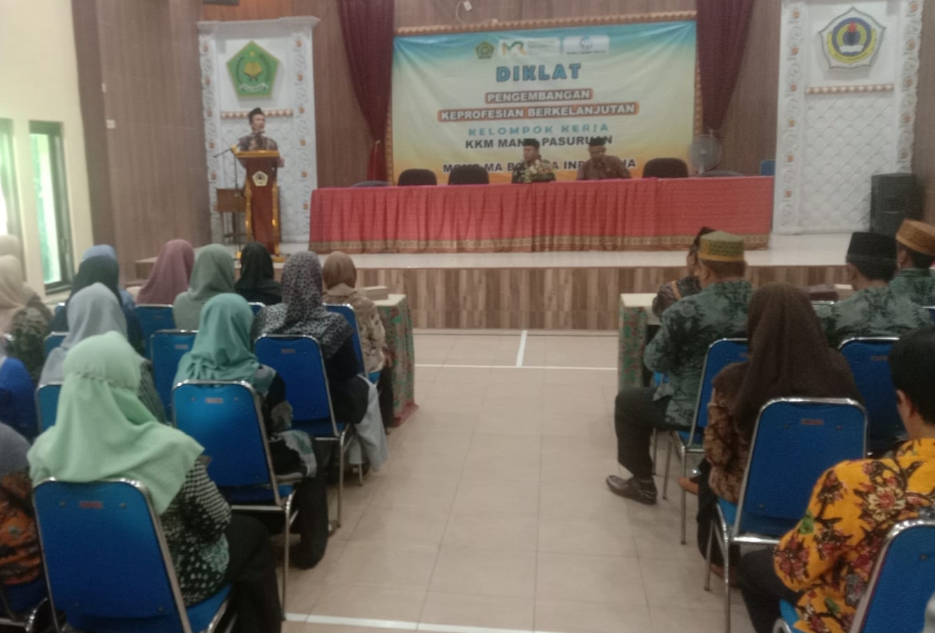 KKM MAN 1 Pasuruan Bersama MGMP Bahasa Indonesia MA Gelar Bimtek Pengembangan Keprofesian Berkelanjutan