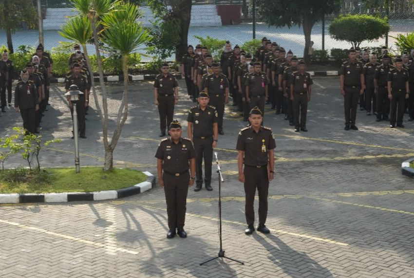 Jelang Pemilu Serentak, Kejati Jatim Gelar Apel Kondusifitas