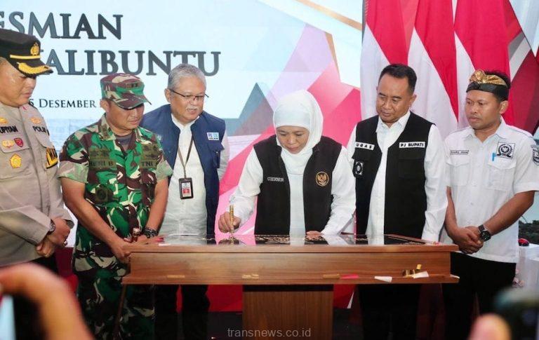 Gubernur Jatim Resmikan Pintu Air dan Parapet di Desa Kalibuntu Probolinggo