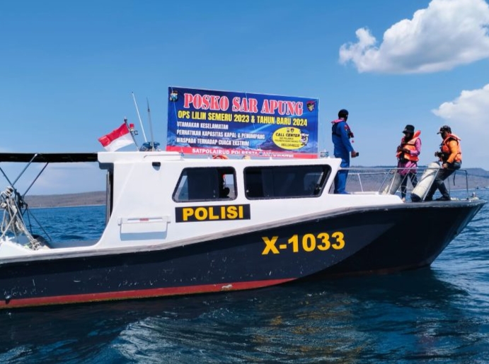 Pastikan Keamanan Libur Nataru, Polairud Polresta Banyuwangi Gencarkan Patroli di Selat Bali