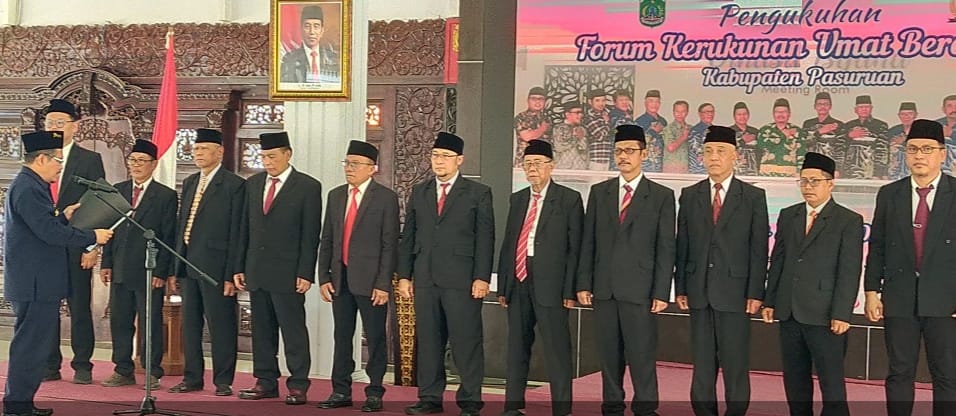 Pj Bupati Andriyanto Kukuhkan Pengurus FKUB Kabupaten Pasuruan Periode 2023-2028