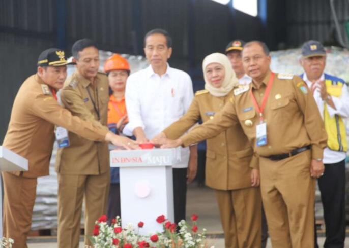 Presiden RI Jokowi Resmikan 3 TPA di Jatim