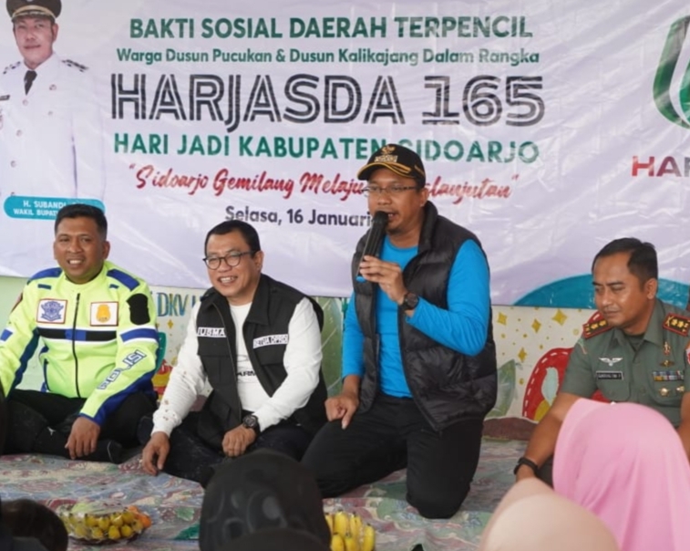 Gus Muhdlor Bersama Forkopimda Sidoarjo Berkunjung ke Dusun Pucukan