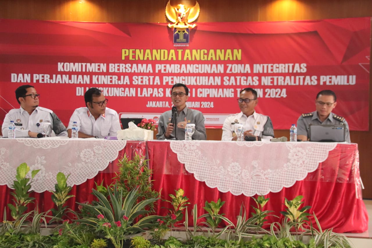 Kepala Biro Perencanaan Kemenkumham Optimis, Lapas Kelas I Cipinang Dapat Meraih Predikat WBK Tahun 2024.