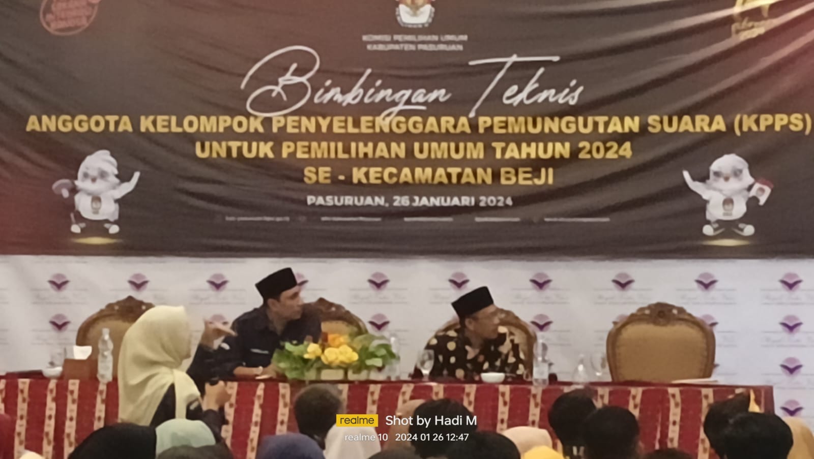 KPU Kabupaten Pasuruan Gelar Bimtek Anggota KPPS Pemilu 2024 Se- Kecamatan Beji