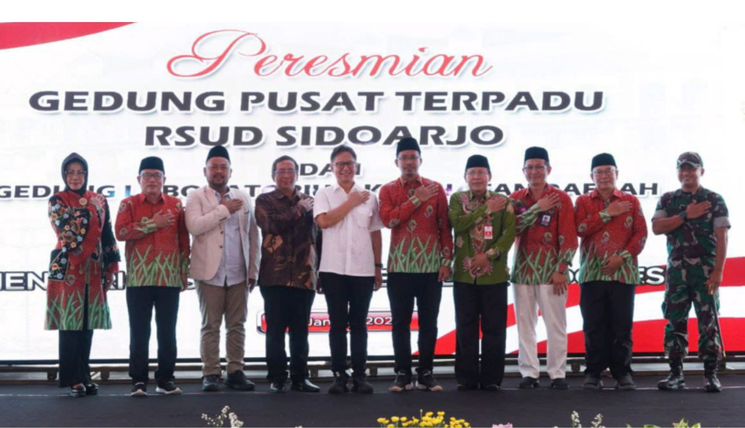 Menkes RI Budi Gunadi Sadikin Resmikan Gedung Pusat Terpadu dan Gedung Laboratorium RSUD Sidoarjo