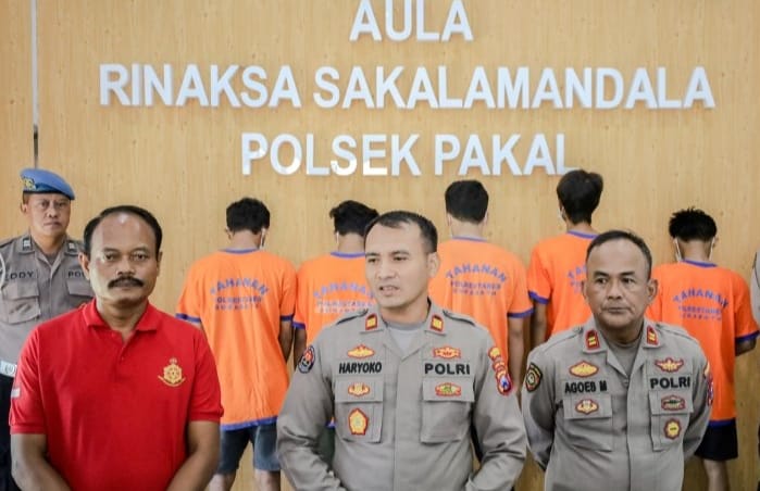 Polsek Pakal Amankan Enam Pesilat Terlibat Pengeroyokan