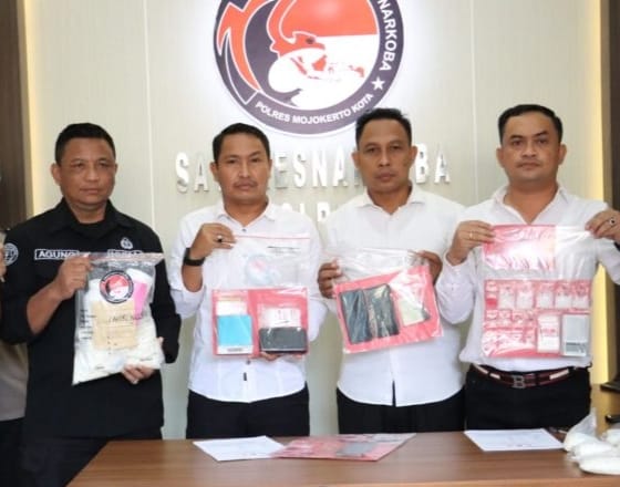 Polres Mojokerto Kota Amankan Sabu 125,72 gram