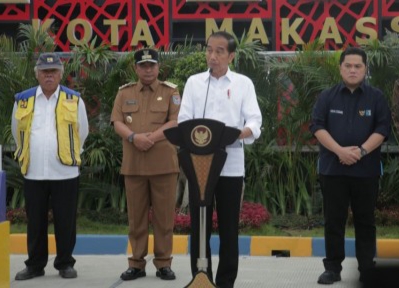 Presiden Jokowi Resmikan SPAL Domestik Terpusat Losari di Makassar