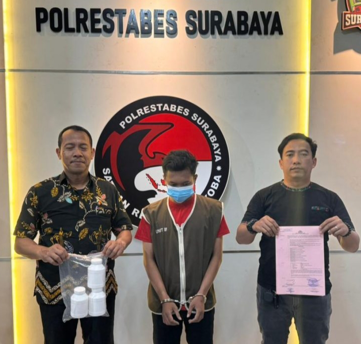 Satreskoba Polrestabes Surabaya Berhasil Ungkap Peredaran Okerbaya di Simogunung