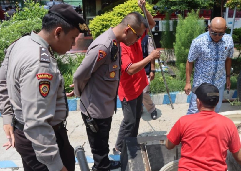 Antisipasi Kecurangan, Polres Pasuruan Kota Gandeng UPTD Metrologi Sidak SPBU