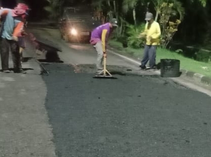 Dinas PU Bina Marga Sidoarjo Perbaiki Ruas Jalan Lingkar Timur dan Bringin Bendo