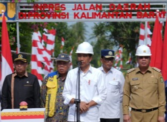 Presiden RI Jokowi Resmikan 24 Ruas Inpres Jalan Daerah (IJD) di Kalbar