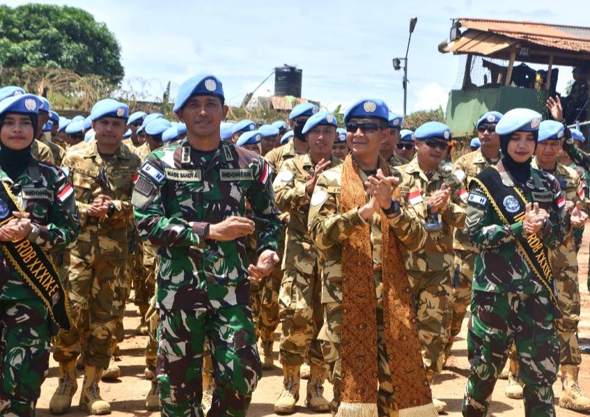 Satgas Indo RDB XXXIX-F/Monusco Tiba di Bunia