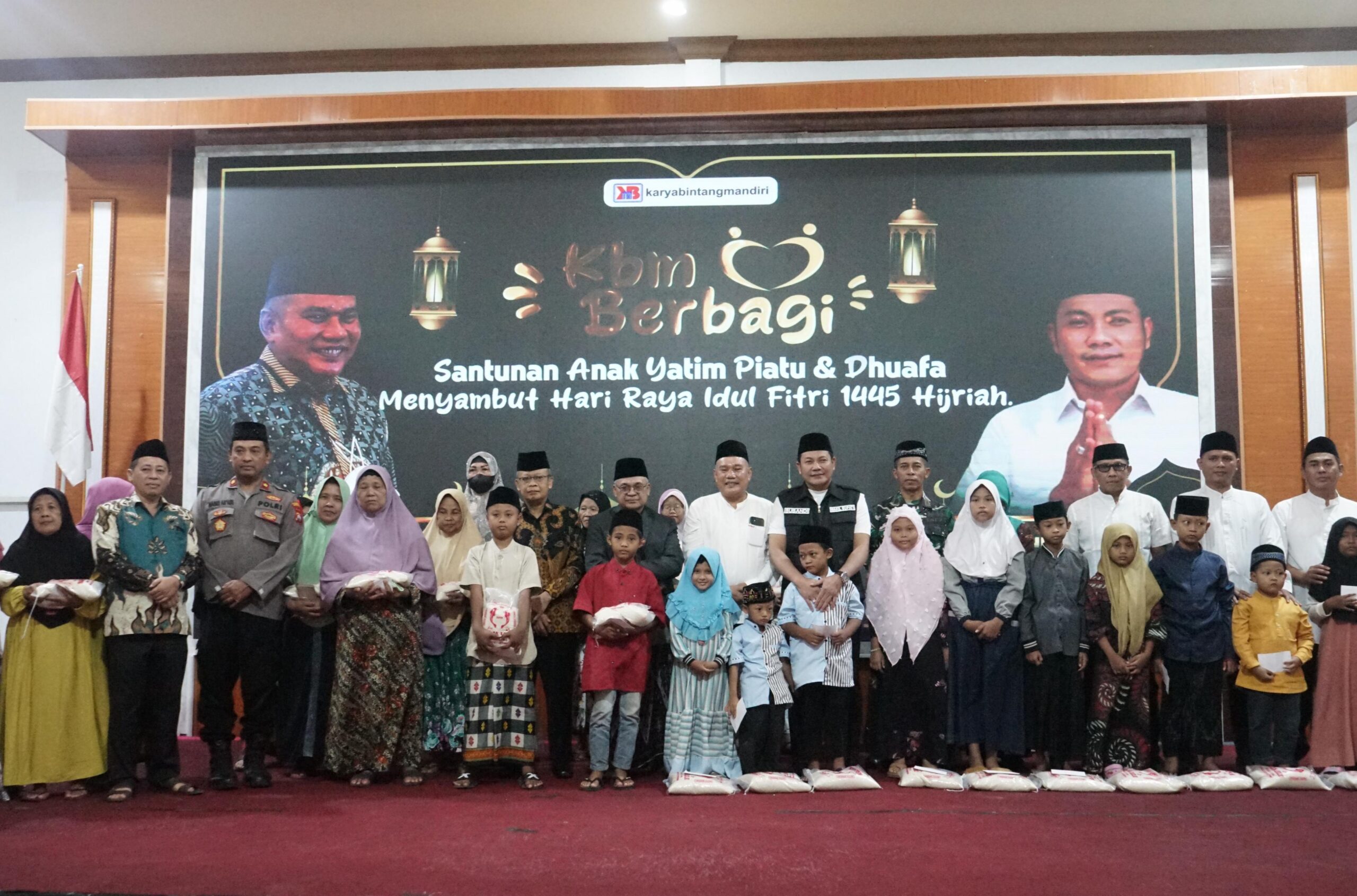 Wabup Subandi Hadiri Santunan Yatim dan Dhuafa PT KBM