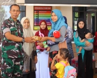 Generasi Sehat Bersama Satgas TMMD 120 Kodim 0816/Sidoarjo dalam Upaya Pencegahan Stunting