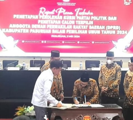 KPU Kabupaten Pasuruan Gelar Rapat Pleno Terbuka, Tetapkan 50 Anggota DPRD Terpilih