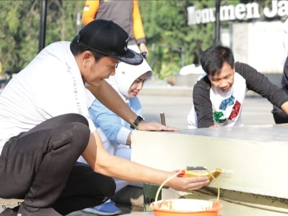 Plt. Bupati Sidoarjo Gerakkan Seluruh ASN dengan Aksi Kerja Bakti Massal