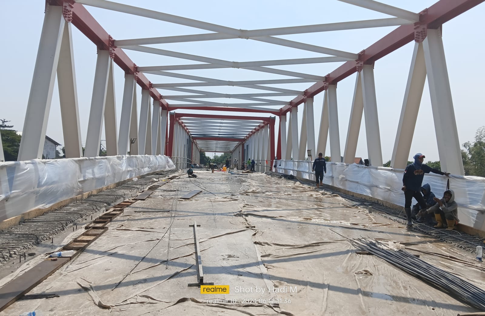 Progres Pembangunan Jembatan Jong Biru Capai 85 Persen