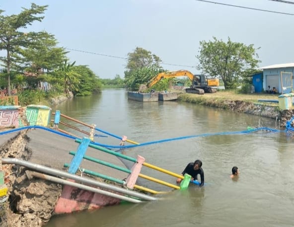 Plt Bupati Subandi Pastikan Jembatan Kedungpeluk Segera Dibangun