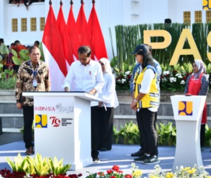 Presiden RI Jokowi Resmikan Pasar Jongke di Surakarta