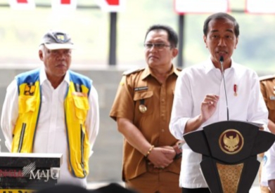 Presiden RI Jokowi Resmikan Bendungan Leuwikeris