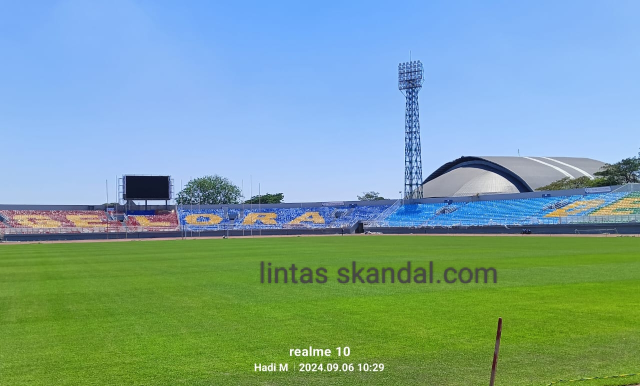 Progress Rehabilitasi 3 Stadion di Jatim Tahap Finishing