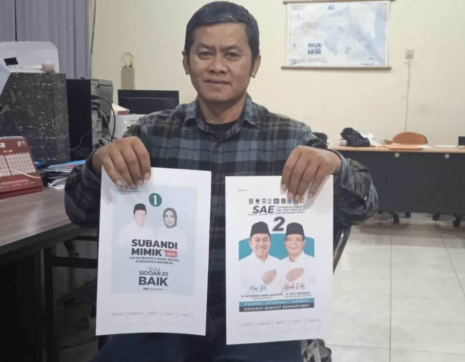 KPU Kabupaten Sidoarjo Siapkan APK dan BK untuk Paslon Pilkada 2024.