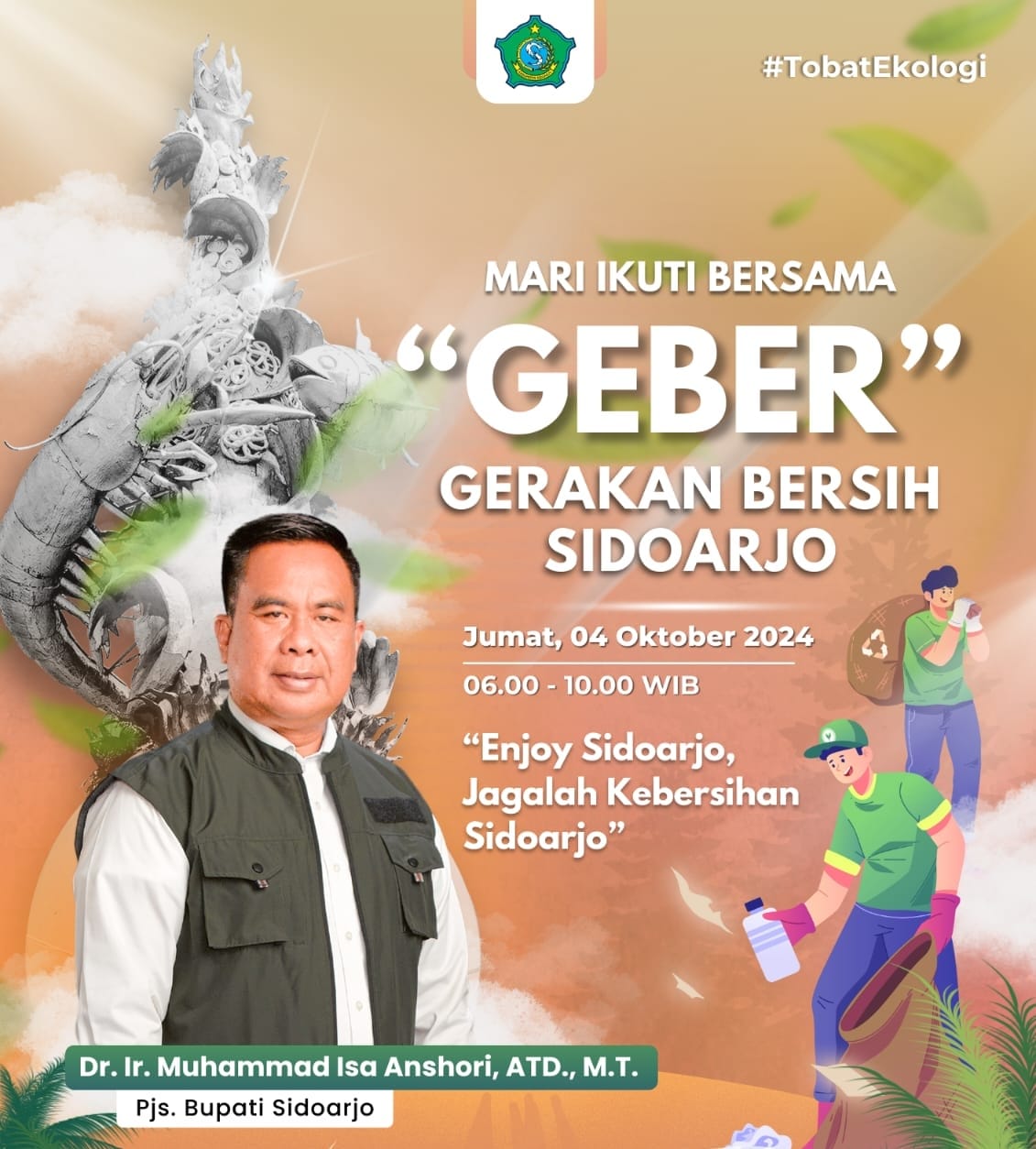 Pjs. Bupati Sidoarjo Ajak Seluruh ASN dan Masyarakat Sidoarjo Geber Sidoarjo