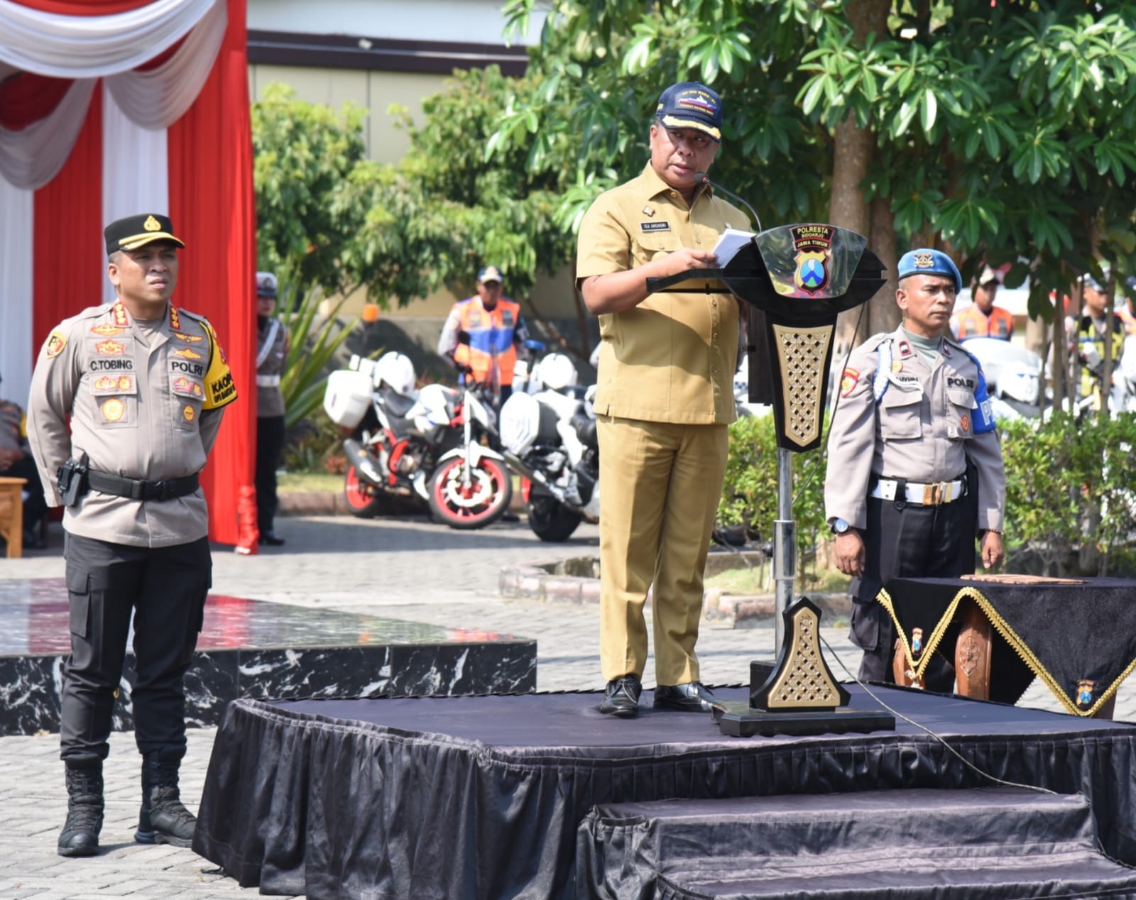 Pjs. Bupati Sidoarjo Pimpin Gelar Apel Pasukan Operasi Zebra Semeru 2024