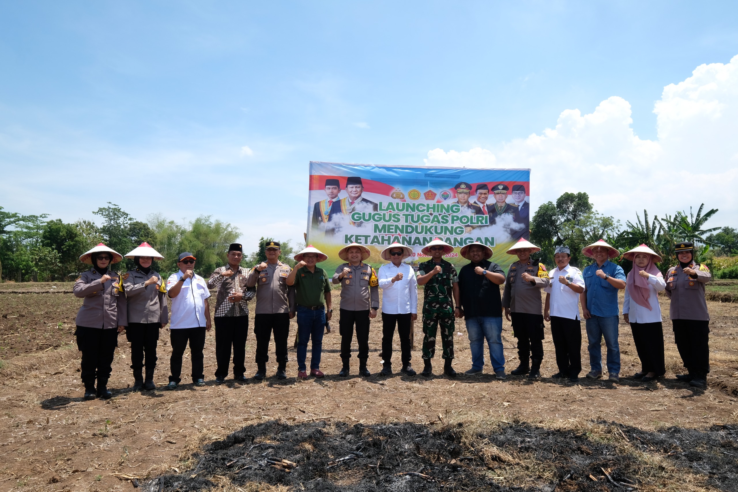 Polres Pasuruan Gelar Launching Gugus Tugas Ketahanan Pangan Secara Serentak