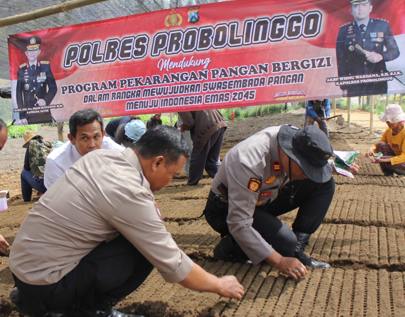 Polres Probolinggo Launching Program Pekarangan Bergizi