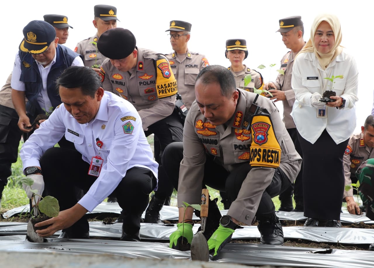 Upaya Polresta Malang Kota bersama Pemkot Wujudkan Ketahanan Pangan di Tengah Keterbatasan Lahan