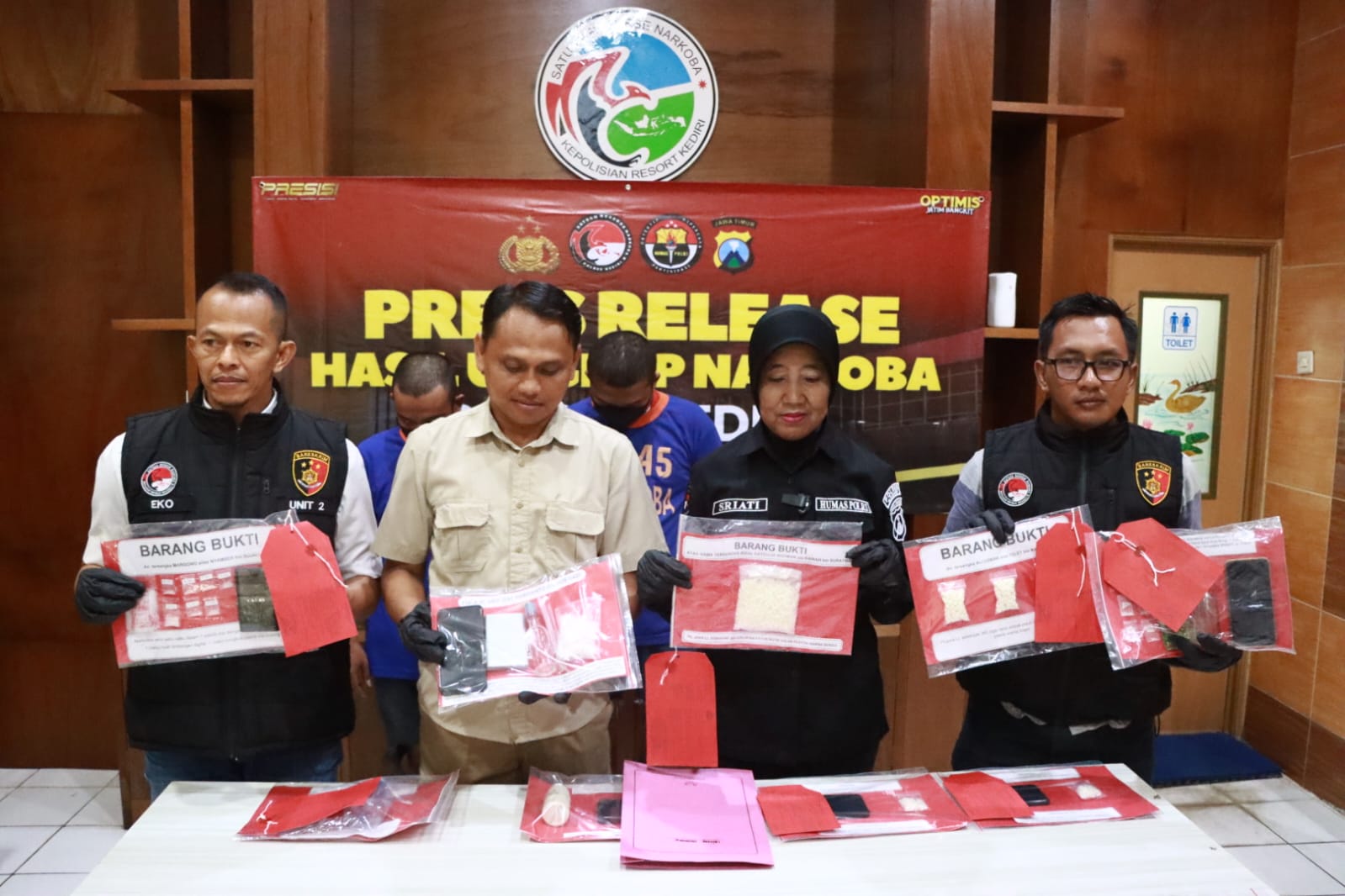 Polres Kediri Berhasil Ungkap Peredaran Narkoba 16 Tersangka Diamankan