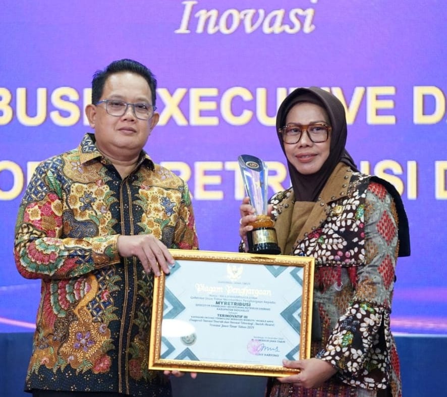 My Retribusi dan Siksda Pemkab Sidoarjo Dapat Penghargaan Inotek Award